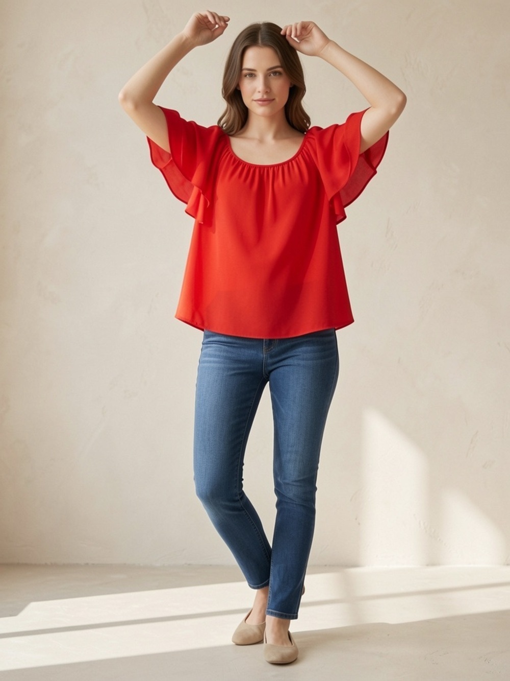 Ricki’s red casual blouse   XXL